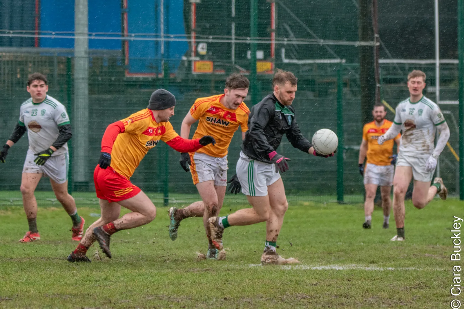 Men's match in the mud